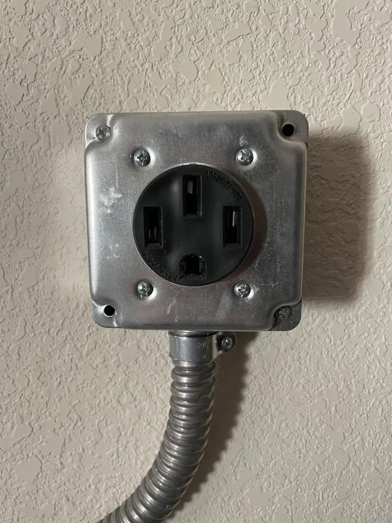 NEMA 14-50 outlet installed for Electrical Panel Upgrade in Union